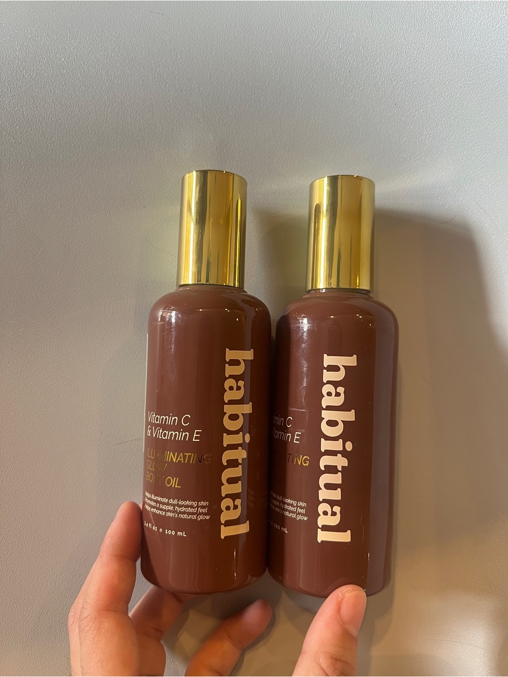 2X Habitual Vitamin C & Vitamin E Illuminating Glow Body Oil, 3.4 fl oz/100 mL